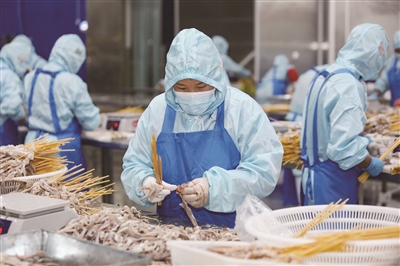訂單量已達1.5萬件，同比上升20% “海欣水產”復工生產忙