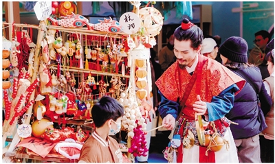 武林廣場舉辦“年貨大集” 杭州年禮館里體驗“南宋過大年”